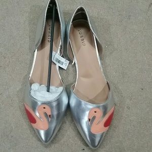 Silver flamingo torrid flats never worn size 12w